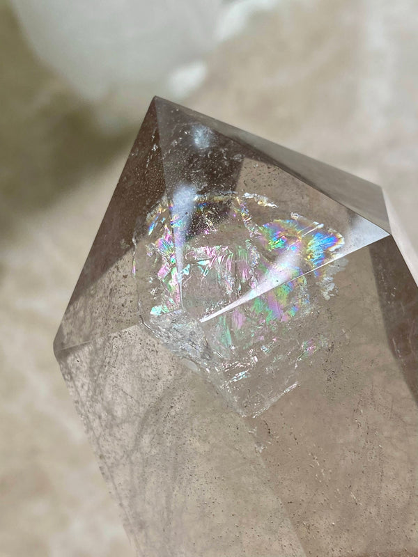 GemGem Crystal x NEG Exclusive Collection - Smoky Azeztulite Tower From  India茶色阿賽斯特萊水晶柱 894 grams