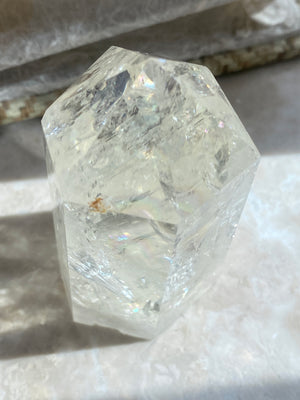 GemGem Crystal x NEG Exclusive Collection - Pale Yellow Azeztulite Crystal Point <BR> 淡黃色阿賽斯特萊水晶柱 185 grams - newearthstore