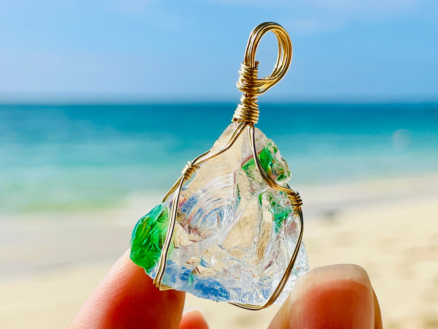Andaras - Lemurian Dream New Earth Rainbow baby Pendant<BR>列木里亞夢想新地球之彩虹吊墜 - newearthstore