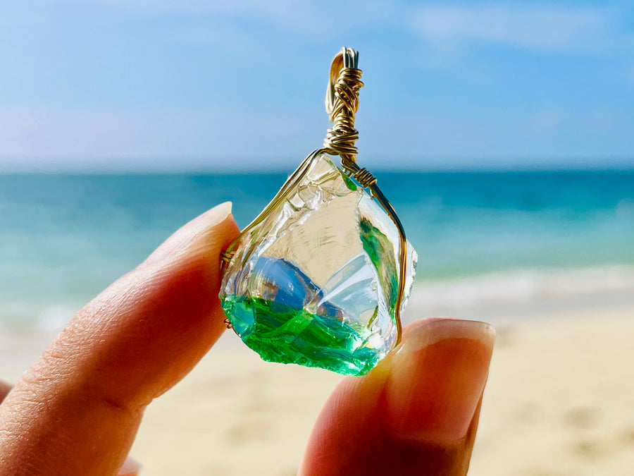 Andaras - Lemurian Dream New Earth Rainbow baby Pendant 列木里亞夢想新地球之彩虹吊墜 - newearthstore