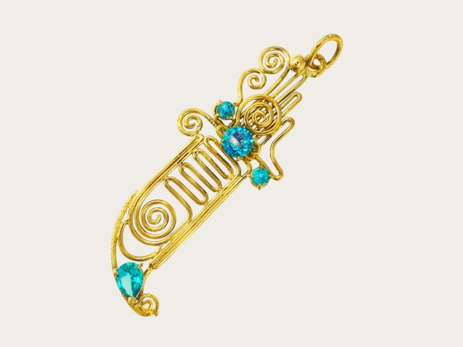 Selfica Jewelry Collection <BR> SEKHMET COMUNICATION CIRCUIT PENDANT <BR> 神聖寶劍匕首星際吊墜 ( Pre Order 接受預購 : 截數日為每個月的 15 號 ) ( *因全人手製作，預購時間最少 2-3個月 ) - newearthstore