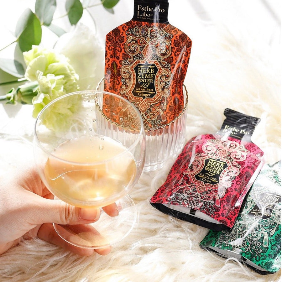 Esthe Pro Labo <BR> HERBZYME113 GRANPRO GINGER (PORTABLE PACK)  <BR> 薑味高濃度酵素飲品便攜裝  （有現貨 ） - newearthstore