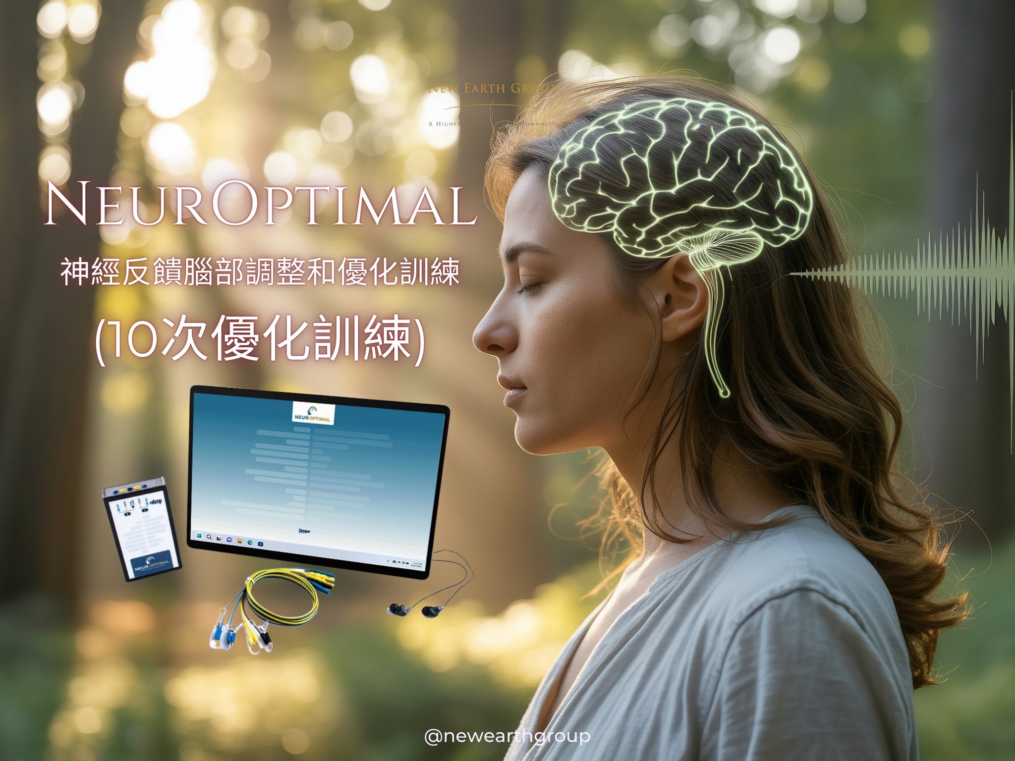 NeurOptimal®神經反饋腦部調整和優化訓練  <BR> (10次優化訓練 - 七七折優惠) - newearthstore
