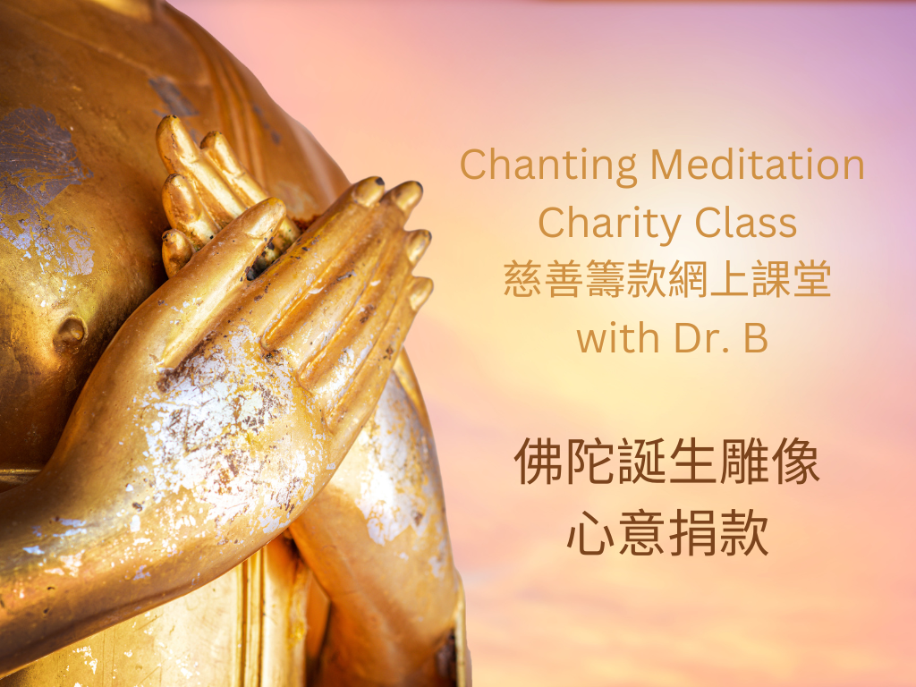 Chanting Meditation  Charity Class 慈善籌款網上課堂  with Dr. B - 佛陀誕生雕像心意捐款 - newearthstore
