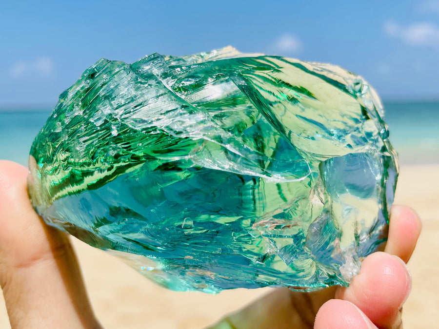 ( 0513 new pending ) Andaras - Terra Nova New Earth Teal <BR> 新地球高維度科學智慧 223 grams - newearthstore