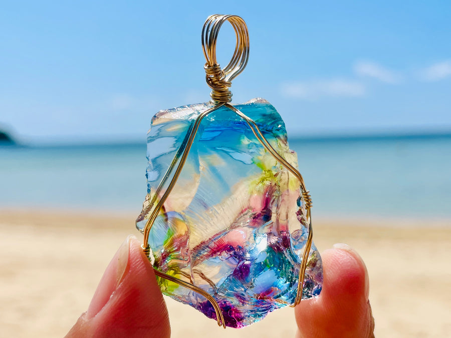 Andara - MultiDimensional Cosmic Rainbow DNA Activator Pendant - 多維度星際宇宙彩虹基因啟動吊墜 A - newearthstore