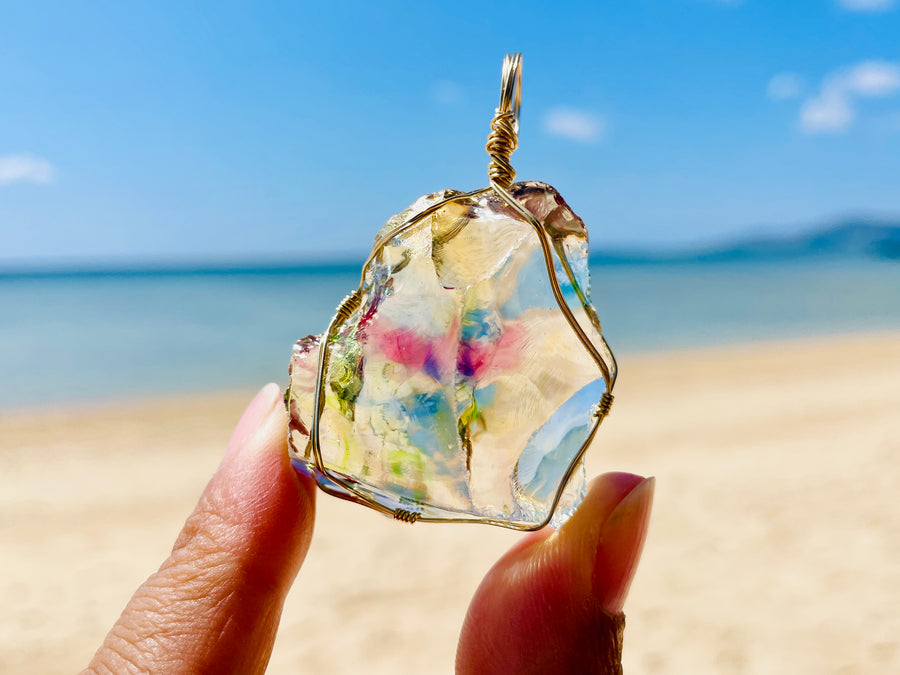 Andara - MultiDimensional Cosmic Rainbow DNA Activator Pendant - 多維度星際宇宙彩虹基因啟動吊墜 B - newearthstore