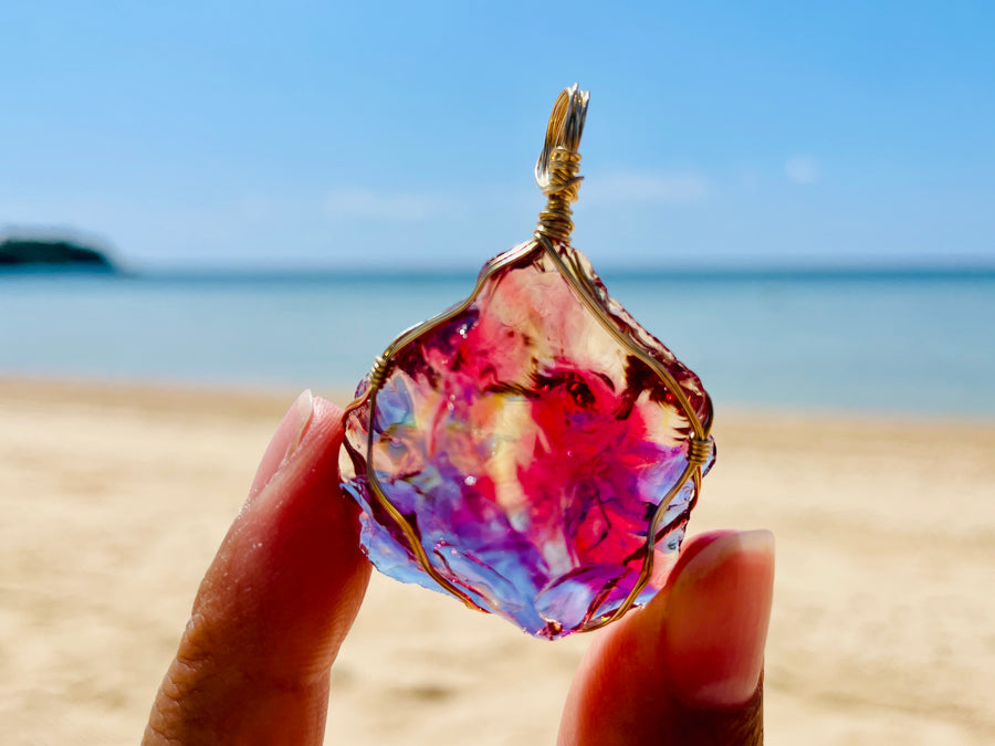 Andara - MultiDimensional Cosmic Rainbow DNA Activator Pendant - 多維度星際宇宙彩虹基因啟動吊墜 D - newearthstore