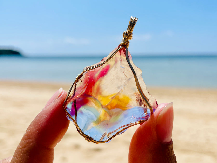 Andara - MultiDimensional Cosmic Rainbow DNA Activator Pendant - 多維度星際宇宙彩虹基因啟動吊墜 F - newearthstore