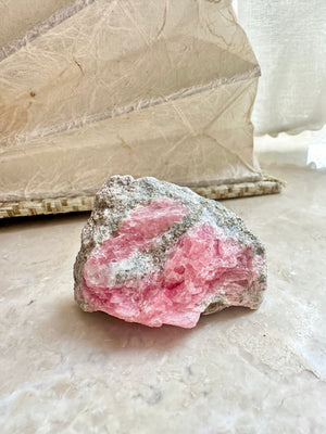 GemGem Crystal NEG Exclusive - Rhodochrosite With Pyrite Crystal Cluster <BR>紅紋石共生黃鐵礦原石 59grams - newearthstore