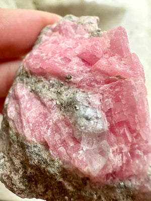 GemGem Crystal NEG Exclusive - Rhodochrosite With Pyrite Crystal Cluster <BR>紅紋石共生黃鐵礦原石 59grams - newearthstore