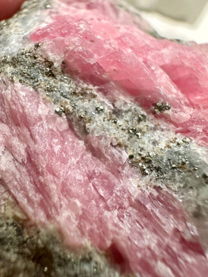 GemGem Crystal NEG Exclusive - Rhodochrosite With Pyrite Crystal Cluster <BR>紅紋石共生黃鐵礦原石 59grams - newearthstore