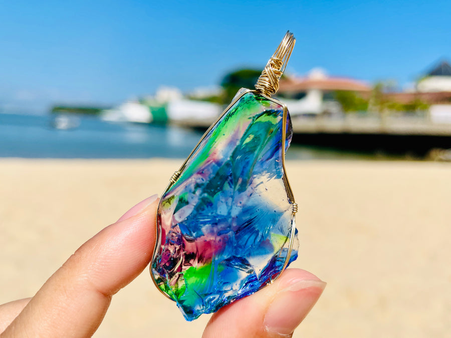 Andaras - MultiDimensional Cosmic Rainbow DNA Activator Pendant - 多維度星際宇宙彩虹基因啟動吊墜 - newearthstore