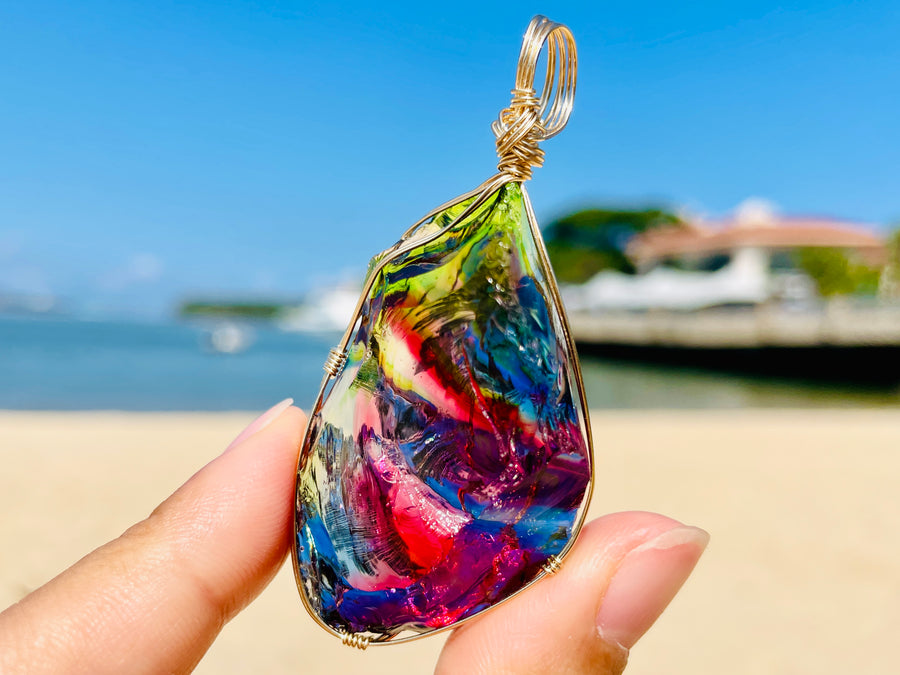 Andaras - MultiDimensional Cosmic Rainbow DNA Activator Pendant - 多維度星際宇宙彩虹基因啟動吊墜 - newearthstore