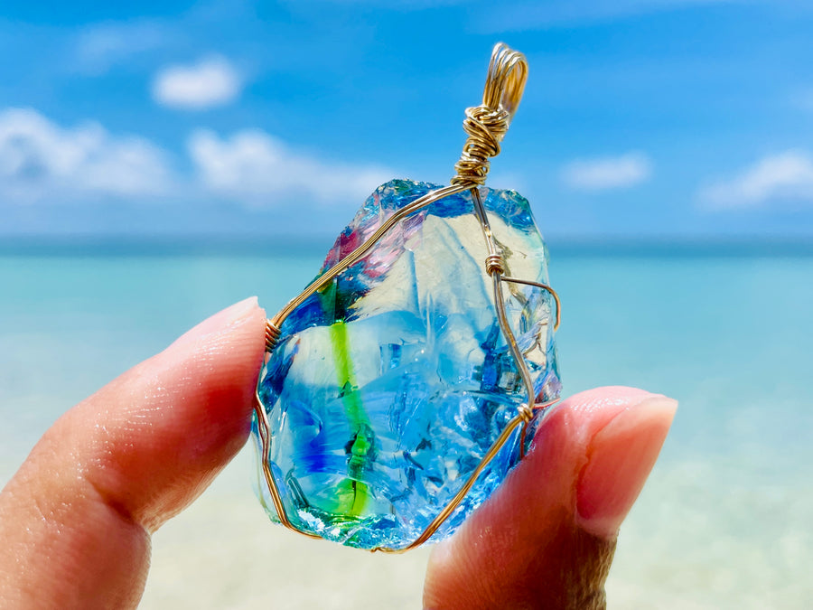(Pending 0802) Andaras - Lemurian Dream New Earth Rainbow Pendant<BR>列木里亞夢想新地球彩虹吊墜 - newearthstore