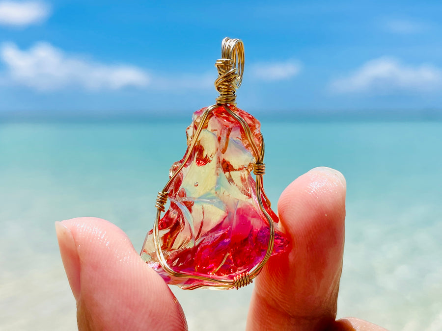 (Pending 0802) Andaras - Lemurian Dream New Earth Rainbow Pendant<BR>列木里亞夢想新地球彩虹吊墜 - newearthstore