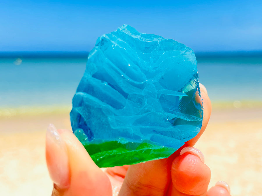 Andaras - Ocean Blue Forest Green "EARTH" Hybrid RARE <BR> 海洋藍色森林綠色雙頻混合 (稀有) 45grams - newearthstore