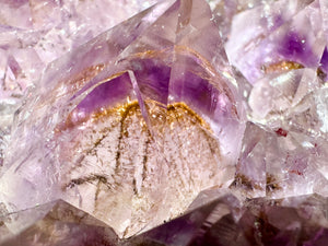 GemGem Crystal NEG Exclusive - Rutilated Amethyst Quartz Cluster <BR>稀有透體紫鈦晶水晶簇 571grams - newearthstore