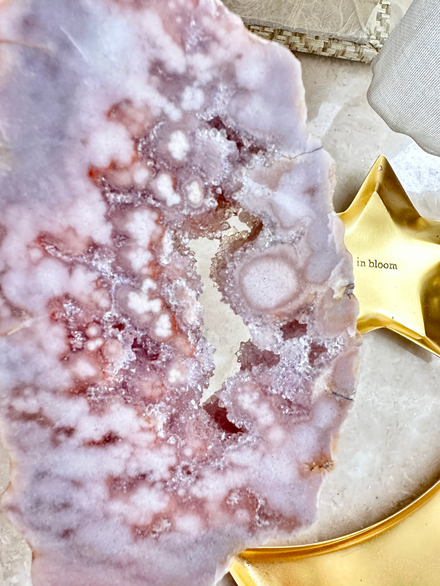 GemGem Crystal NEG Exclusive - Super Rare Druzy Pink Amethyst Geode Slab <BR>極罕有粉紅紫晶閃爍晶洞擺件 166grams - newearthstore