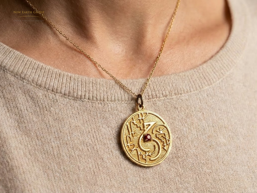 Synchronicity Jewelry Collection <BR>  BRONZE FEMININE PENDANT <BR> 神聖陰性能量吊墜(青銅) ( Pre Order 接受預購 : 截數日為每個月的 15 號 ) ( *因全人手製作，預購時間最少 2-3個月 )