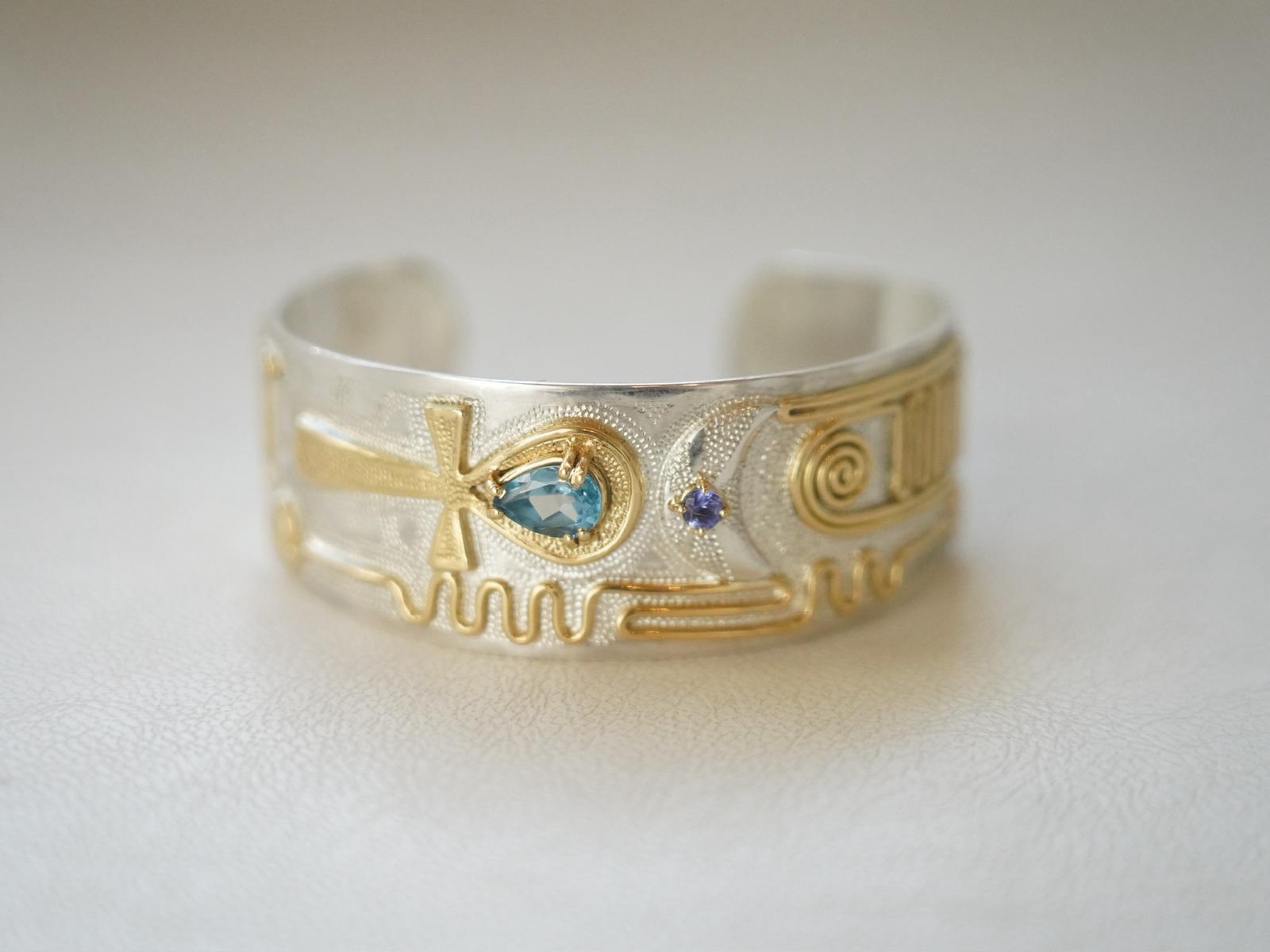 Selfic Circuit Jewelry Collection <BR>  三大功能手鐲 <BR>  3 Circuit Multi Bracelet with Ankh <BR>   ( Pre Order 接受預購 : 截數日為每個月的 15 號 ) ( *因全人手製作，預購時間最少 2-3個月 )