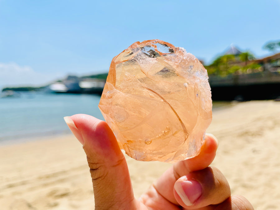 ( new pending ) Andaras - Lemurian Pearlescent Love Wisdom Accelerator <BR> 超級稀有列木利亞珍珠的光 69 grams - newearthstore
