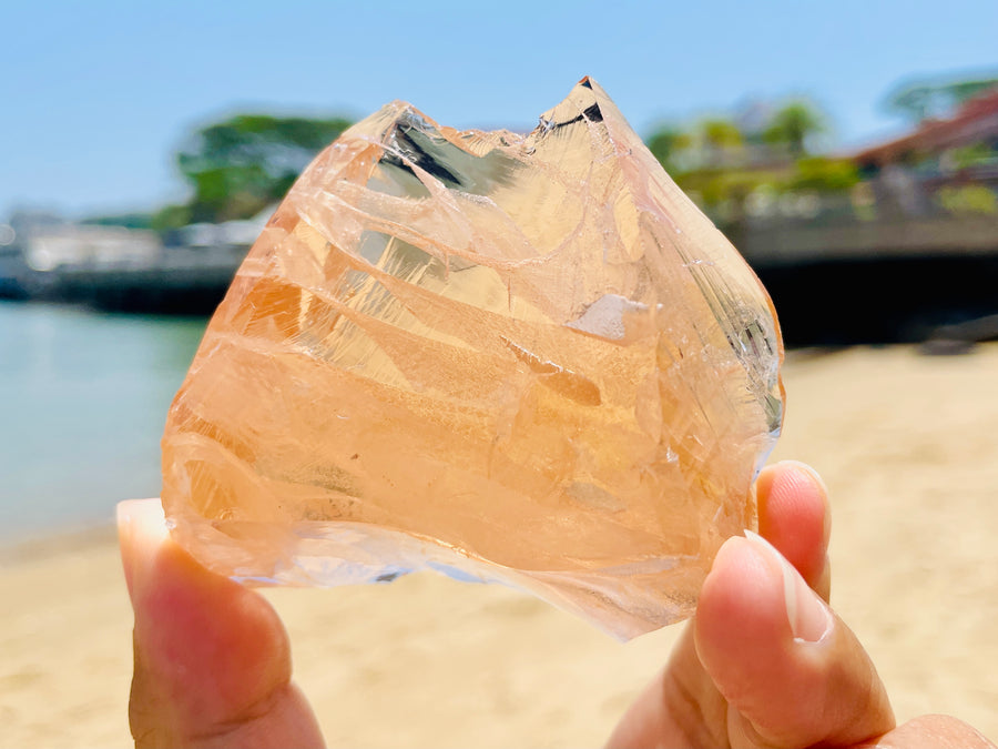 Andaras - Lemurian Pearlescent Love Wisdom Accelerator <BR> 超級稀有列木利亞珍珠的光 97 grams - newearthstore