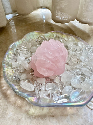 GemGem Crystal NEG Exclusive - Rose Quartz Shell <BR> 粉晶貝殼晶石 62 grams - newearthstore