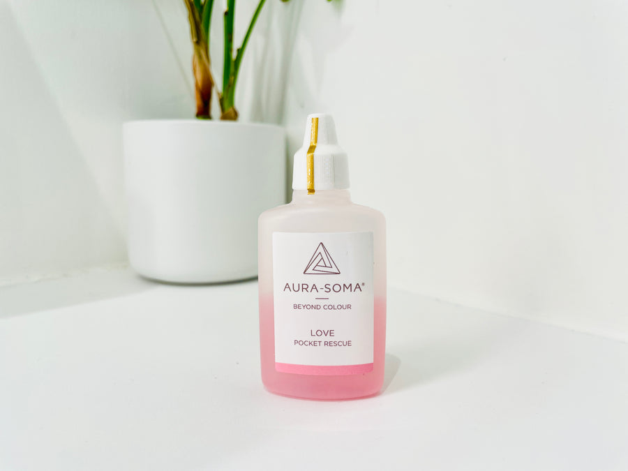 Aura Soma - Pocket Rescue 便攜平衡油 <BR> Love Rescue 無條件的愛 25mL（ 有現貨 ） - newearthstore