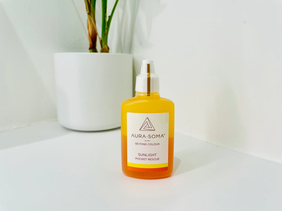 Aura Soma - Pocket Rescue 便攜平衡油 <BR> Sunlight Rescue 太陽的智慧 25mL（ Pre Order 接受預購 ） - newearthstore