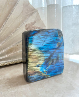 GemGem Crystal NEG Exclusive - Labradorite Crystal Freeform  <BR> 藍光拉長石擺件 626 grams - newearthstore