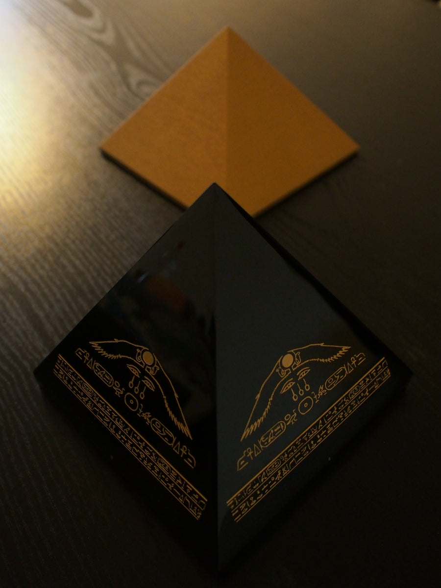 黑曜石導金金字塔 (六月中到貨) SOLD OUT - newearthstore