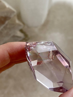 GemGem Crystal NEG Exclusive - Amtrine Rainbow Freeform <BR> 極透體彩虹紫黃晶 28 grams - newearthstore