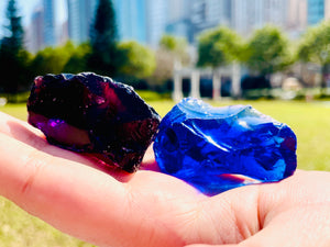(0218 new pending )Andaras - Rainbow Lightbody Chakra Set 7 Pieces <BR> 彩虹光體脈輪水晶啟動 230grams - newearthstore