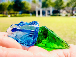 (0218 new pending )Andaras - Rainbow Lightbody Chakra Set 7 Pieces <BR> 彩虹光體脈輪水晶啟動 210grams - newearthstore
