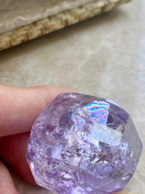 GemGem Crystal NEG Exclusive - Purple Azeztulite<BR>紫色彩虹阿賽斯特萊晶石 - newearthstore