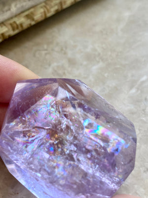 GemGem Crystal NEG Exclusive - Purple Azeztulite<BR>紫色彩虹阿賽斯特萊晶石 - newearthstore