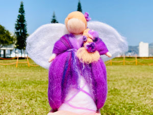 Andara - Merlin Violet Flame Magician Angelic Activation Grid Set <BR> 梅林紫色火焰魔法天使組合 ( 連有神聖幾何圓碟及小天使 ) - newearthstore