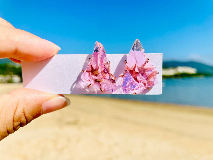 Andara - Venusian Pink Pure Love 金星的愛耳環 - newearthstore