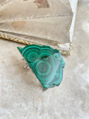 GemGem Crystal NEG Exclusive - Malachite Slice<BR>孔雀石擺件 - newearthstore
