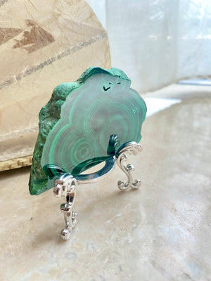 GemGem Crystal NEG Exclusive - Malachite Slice<BR>孔雀石擺件 - newearthstore