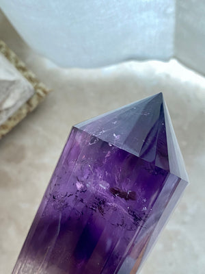 GemGem Crystal x NEG Exclusive Collection - 24 sided Amethyst Vogel<BR>紫水晶24面體 266 grams - newearthstore