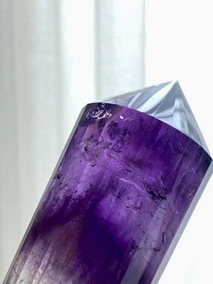 GemGem Crystal x NEG Exclusive Collection - 24 sided Amethyst Vogel<BR>紫水晶24面體 266 grams - newearthstore