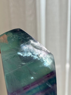 GemGem Crystal - Blue green color Fluorite  <BR> 藍綠色螢石 170 grams - newearthstore