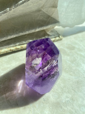 GemGem Crystal x NEG Exclusive Collection - Purple Azeztulite freeform <BR> 紫色阿賽斯特萊水晶 120 grams - newearthstore