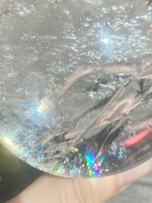 GemGem Crystal x NEG Exclusive Collection - Twinkling Star Azeztulite Sphere <BR> 滿天星彩虹阿賽斯特萊水晶球 270 grams - newearthstore
