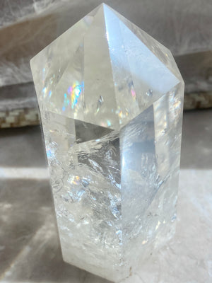 GemGem Crystal x NEG Exclusive Collection - Pale Yellow Azeztulite Crystal Point <BR> 淡黃色阿賽斯特萊水晶柱 185 grams - newearthstore