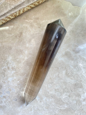 GemGem Crystal x NEG Exclusive Collection - Smoky Quartz Double Terminated 24 sided Crystal <BR>  24面體雙尖茶水晶 169 grams - newearthstore