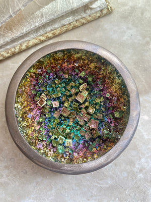 GemGem Crystal x NEG Exclusive Collection - Bismuth Bowl <BR> 彩虹鉍礦礦物碗 480 grams - newearthstore