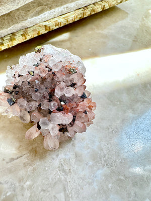 GemGem Crystal - Quartz With Pyrite And Red Quartz Mini Cluster 白